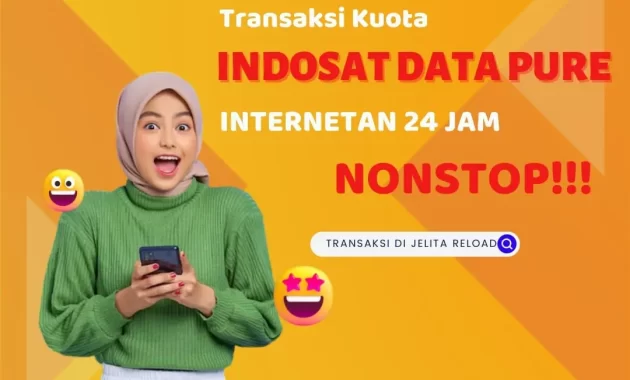 Indosat Data Pure Internetan 24 Jam Nonstop
