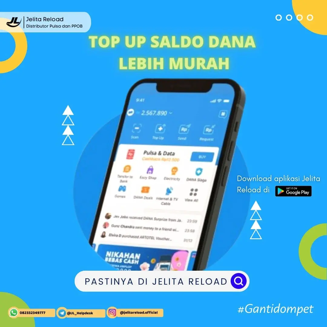 Top Up Saldo Dana Lebih Murah di Jelita Reload